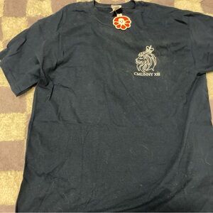 Navy blue cotton t-shirt from college event NWT - large